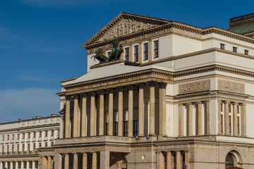 Warsaw, Poland - National Opera House and National Theatre build