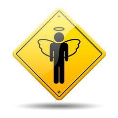 Señal amarilla angel