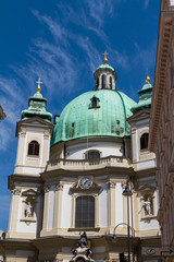 Vienna, Austria - famous Peterskirche (Saint Peter's Church).