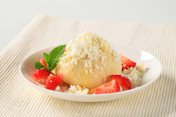 Strawberry dumpling
