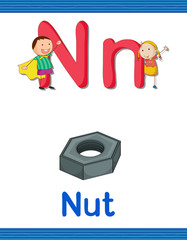 Fototapeta premium Learn alphabet worksheet