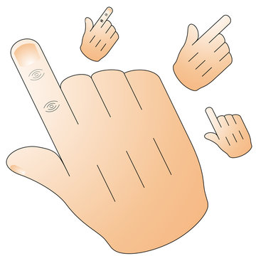 Simple hand poiter