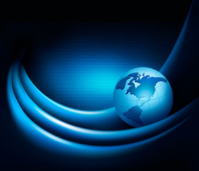 Business elegant abstract background with globe