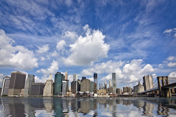 Obraz premium Vue sur Manhattan depuis Brooklyn