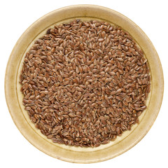 brown flax seeds