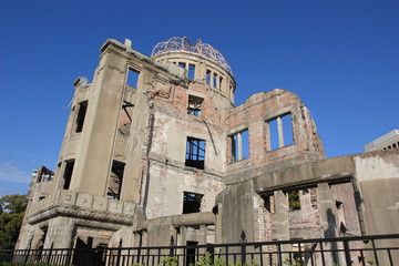 second world war ruins of A-bomb dome, Hiroshima, Japan