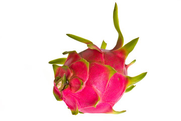 Pitahaya, dragon fruit isolated on white background