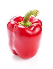 fresh bell pepper isolated on white
