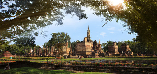 Main buddha Statue in Sukhothai historical park © anekoho