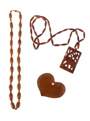 Wooden Jewellery, studio isloated photo