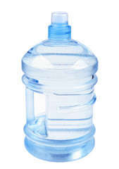 plastic bottle of water isolated on white