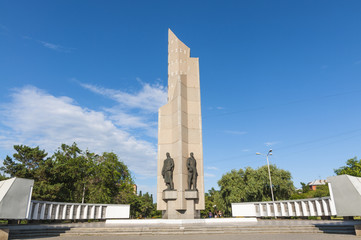 Fototapeta na wymiar Монумент Защитникам Омска