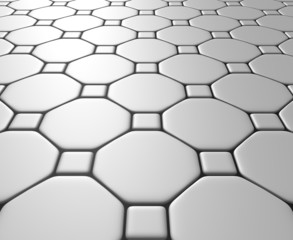 Obraz premium Fleeing tiles 1.21