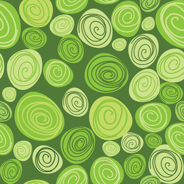 vector seamless green pattern