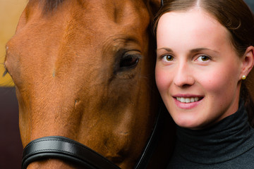 Woman and horse