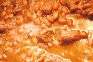 Homemade Baked Beans and Sausage