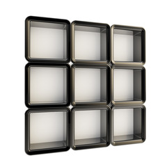 Copyspace window shelf set showcase