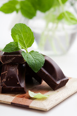 Chocolate with mint