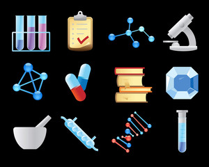 Icons for chemistry