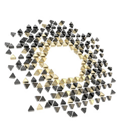 Abstract copyspace hexagon frame background isolated