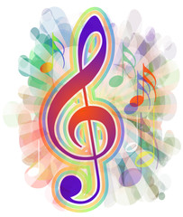 colorful musical background