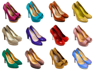 Multicolored female shoes-2