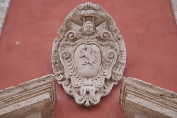 Crest of the Sant'Emidio Red Temple, Ascoli Piceno