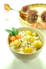 食欲の秋(栗ご飯)