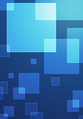Abstract background of blue squares