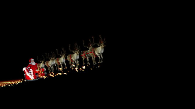 Santa and Sleigh Perspective
