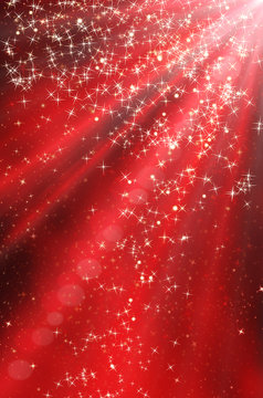 Stars on red Background