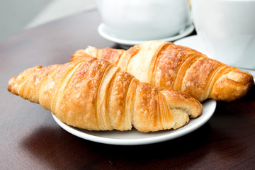 coffee and croissants