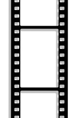 Obraz premium black film sheet on background white