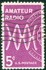 stamp devoted to Honoring radio amateurs