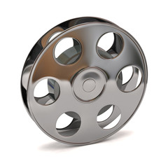 3d illustration of film reel