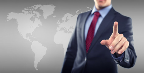 Man with Touchscreen