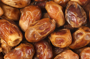Dried dates close-up