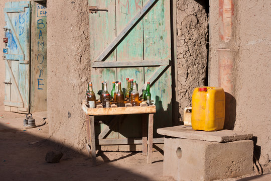 Funny gas station, Djenne, Mali.