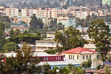 Aerial view of Addis Ababa