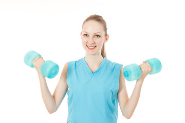 Naklejka premium Fitness woman
