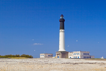 grand lighthouse of island Sein, France.