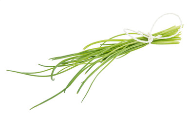 Chives isolated on white