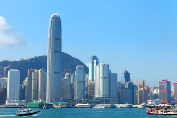 Naklejka premium Hong Kong harbour