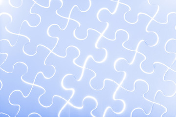 Puzzle in blue