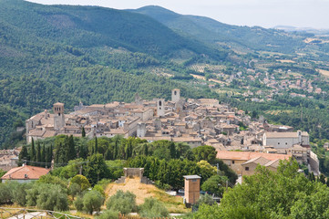 Obraz premium Panoramic view of Narni. Umbria. Italy.
