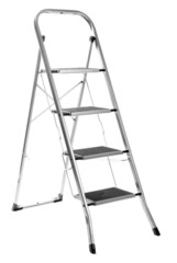 metal ladder isolated on white