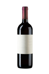 isolated wine bottle