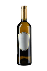 wine bottle on white