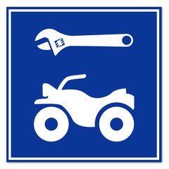 Señal reparacion de quads