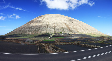 Lanzarote volcano panorama